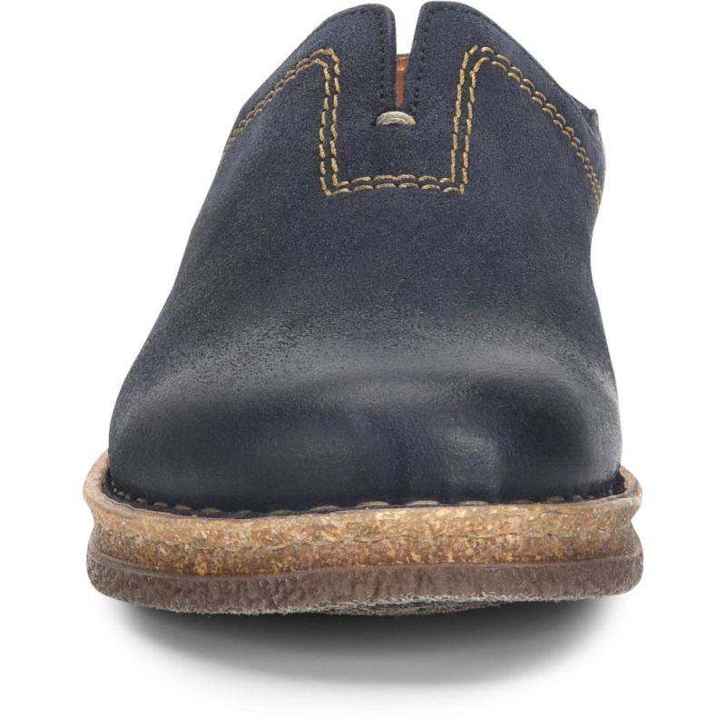 Born Women's Seana Clogs - Navy Indigo Distressed (Blue)