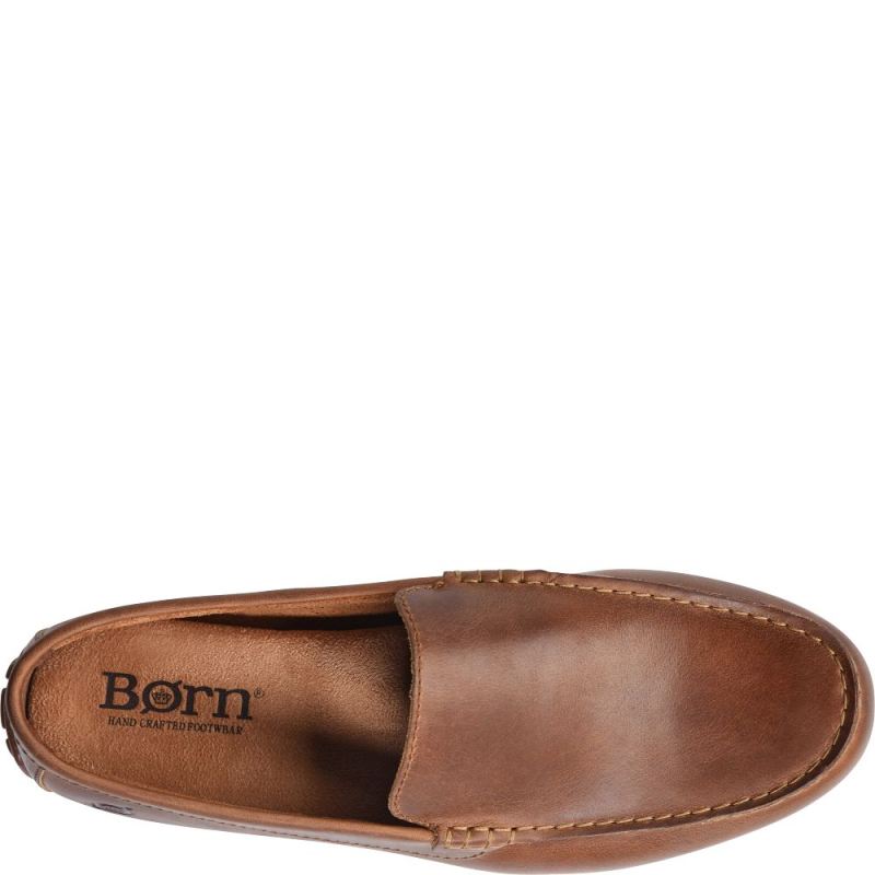 Born Men's Allan Slip-Ons & Lace-Ups - Cookie Dough (Brown)