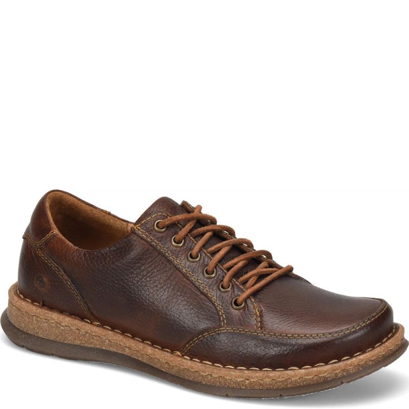 Born Men's Bronson Slip-Ons & Lace-Ups - Dark Chestnut (Brown)