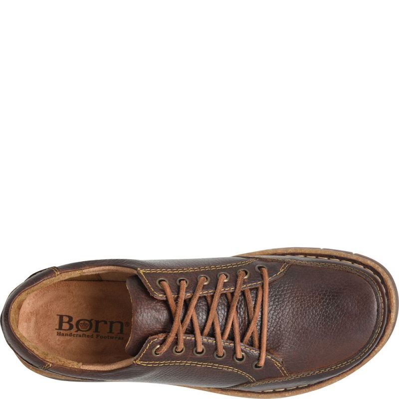 Born Men's Bronson Slip-Ons & Lace-Ups - Dark Chestnut (Brown)