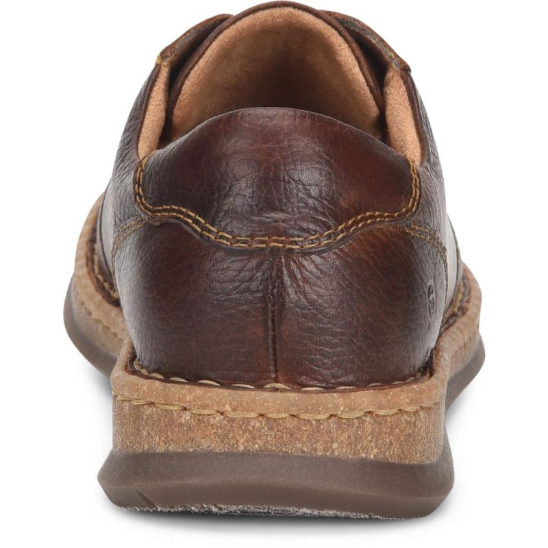 Born Men's Bronson Slip-Ons & Lace-Ups - Dark Chestnut (Brown)