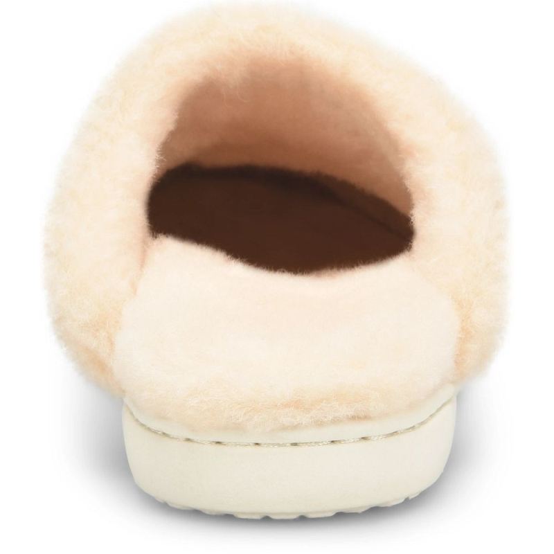 Born Women's Zoe Clogs - Winter White Wool Combo (White)