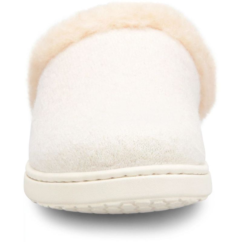 Born Women's Zoe Clogs - Winter White Wool Combo (White)