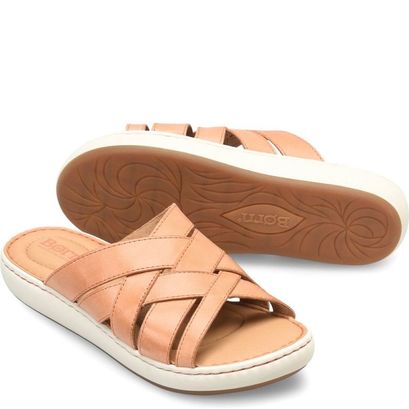 Born Women's Jenny Sandals - Orange Melon (Orange) - Click Image to Close