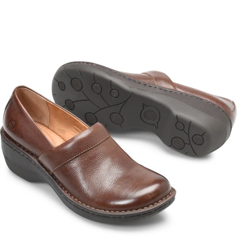 Born Women's Toby Duo Clogs - Chocolate (Brown)
