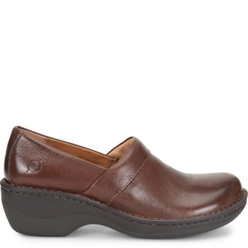 Born Women's Toby Duo Clogs - Chocolate (Brown)