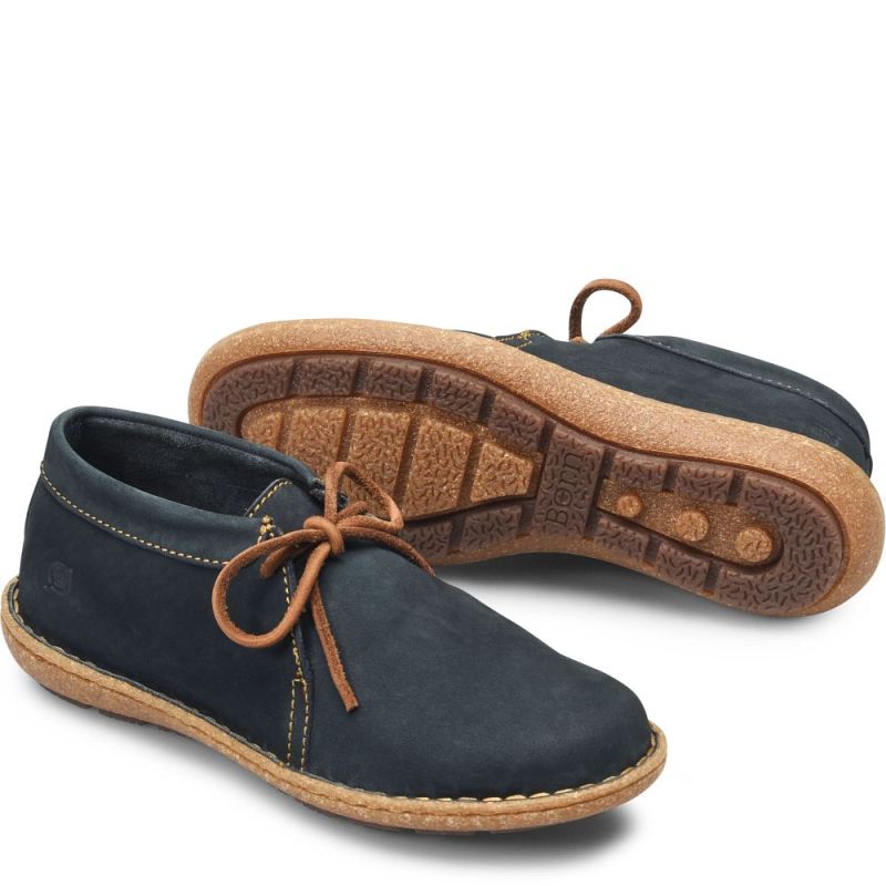 Born Women's Nuala Boots - Navy Nubuck (Blue)