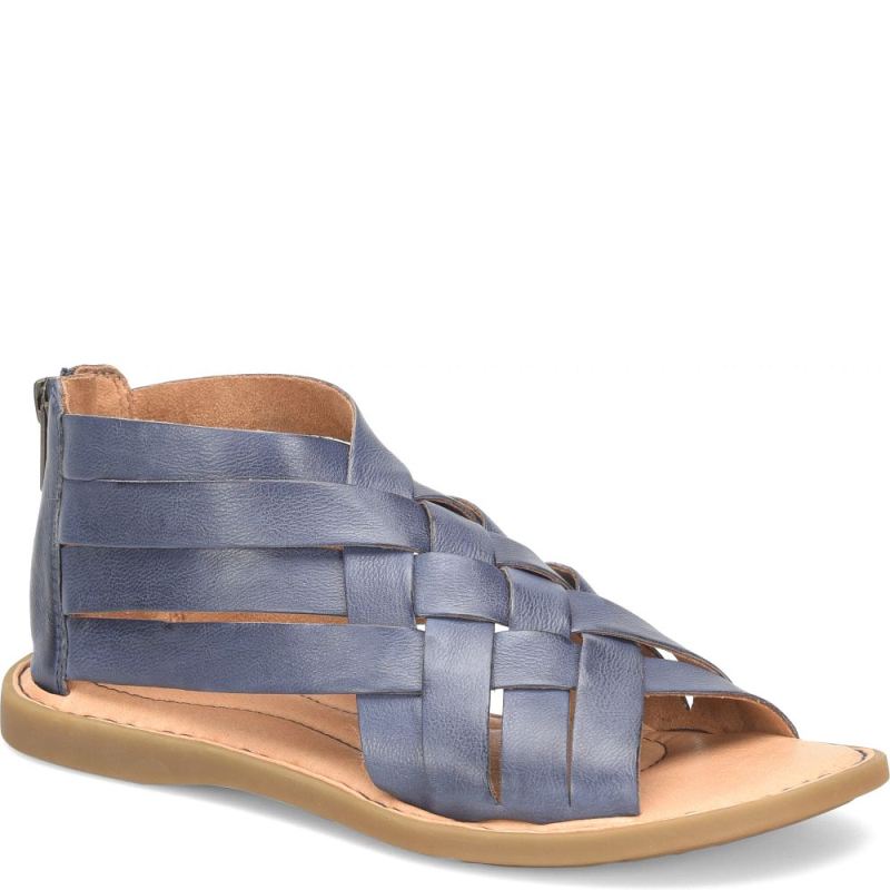 Born Women's Iwa Woven Sandals - Marine Navy (Blue)