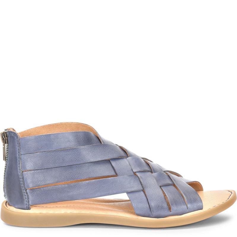 Born Women's Iwa Woven Sandals - Marine Navy (Blue)