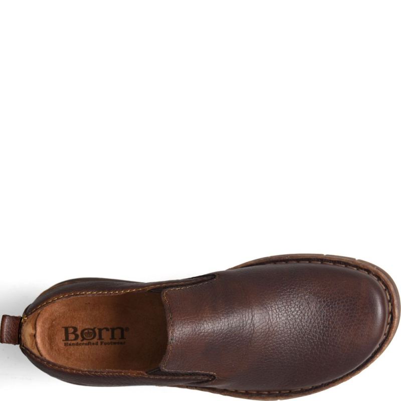 Born Men's Bryson Slip-Ons & Lace-Ups - Dark Brown (Brown)