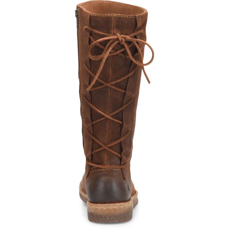 Born Women's Sable Boots - Glazed Ginger Distressed (Brown)