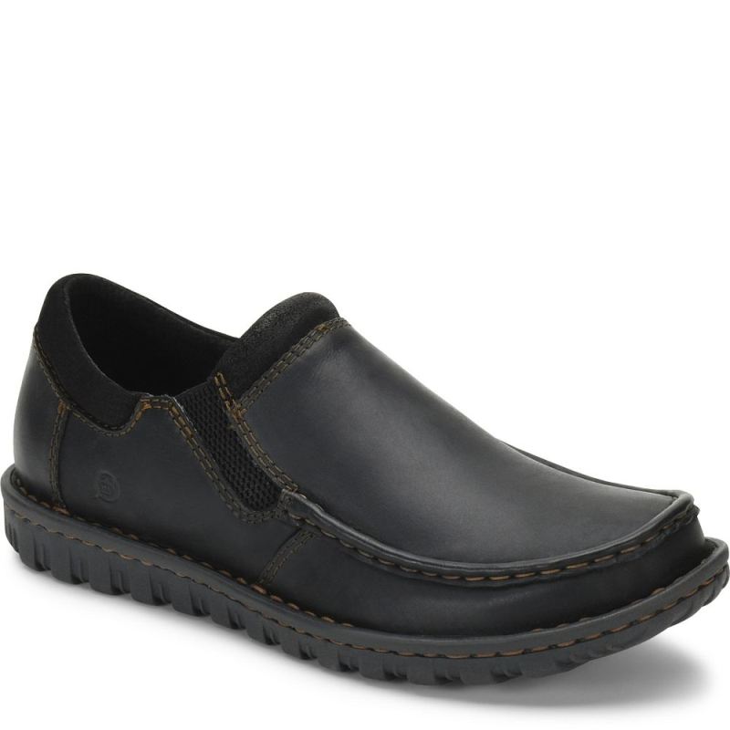 Born Men's Gudmund Slip-Ons & Lace-Ups - Black