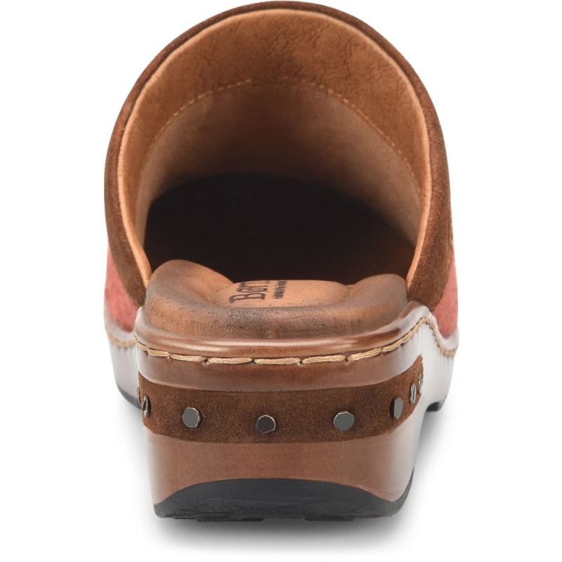 Born Women's Bandy Blanket Clogs - Rust Blanket Combo (Brown)