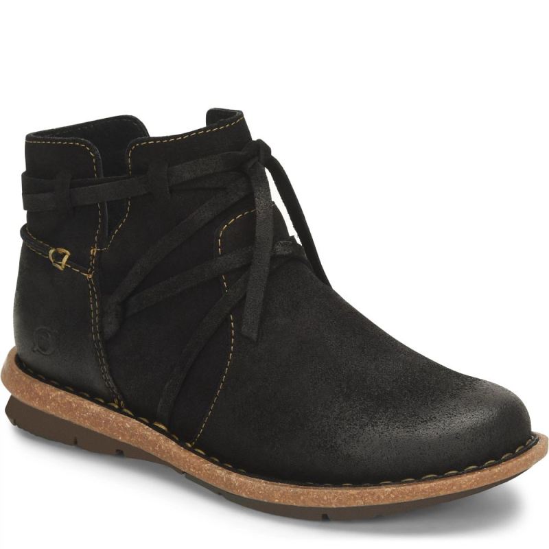 Born Women's Tarkiln Boots - Black Distressed (Black)