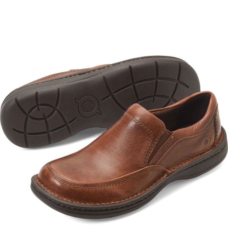 Born Men's Blast III Slip-Ons & Lace-Ups - Dark Tan Whiskey (Bro