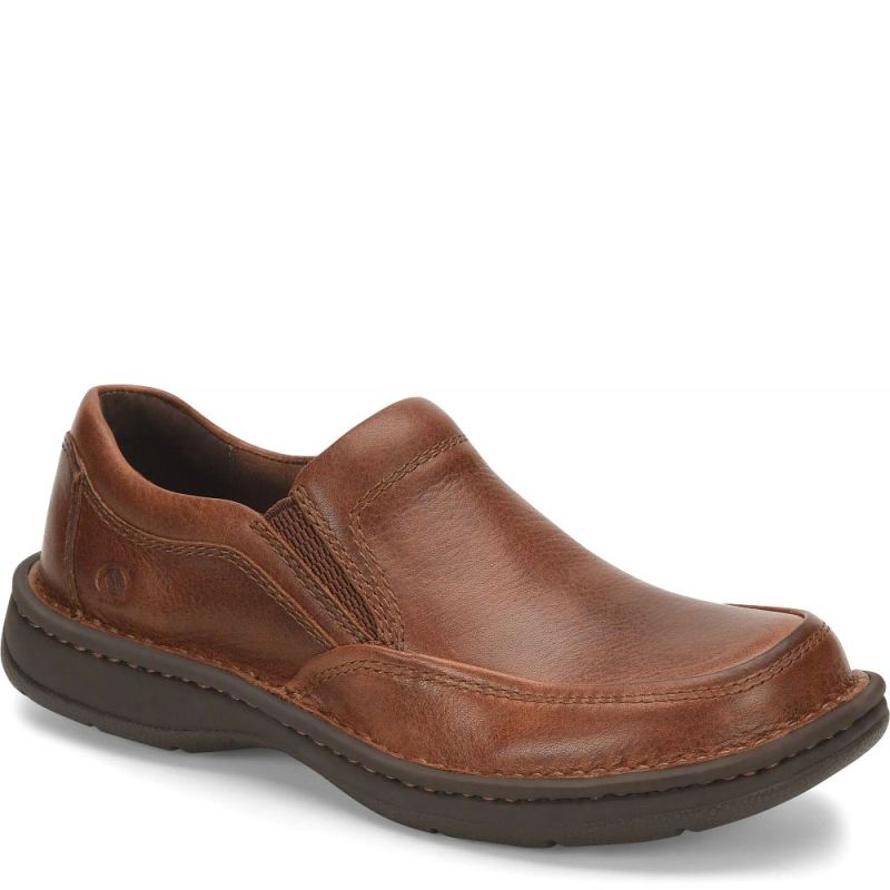 Born Men's Blast III Slip-Ons & Lace-Ups - Dark Tan Whiskey (Bro