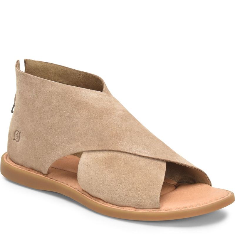 Born Women's Iwa Sandals - Taupe Suede (Tan)