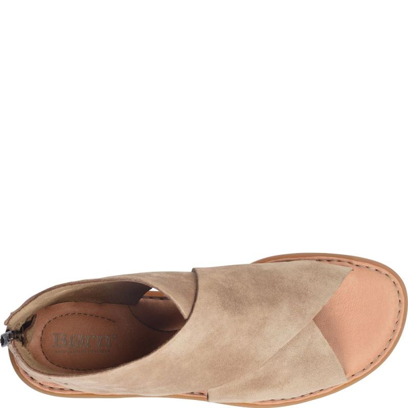 Born Women's Iwa Sandals - Taupe Suede (Tan)