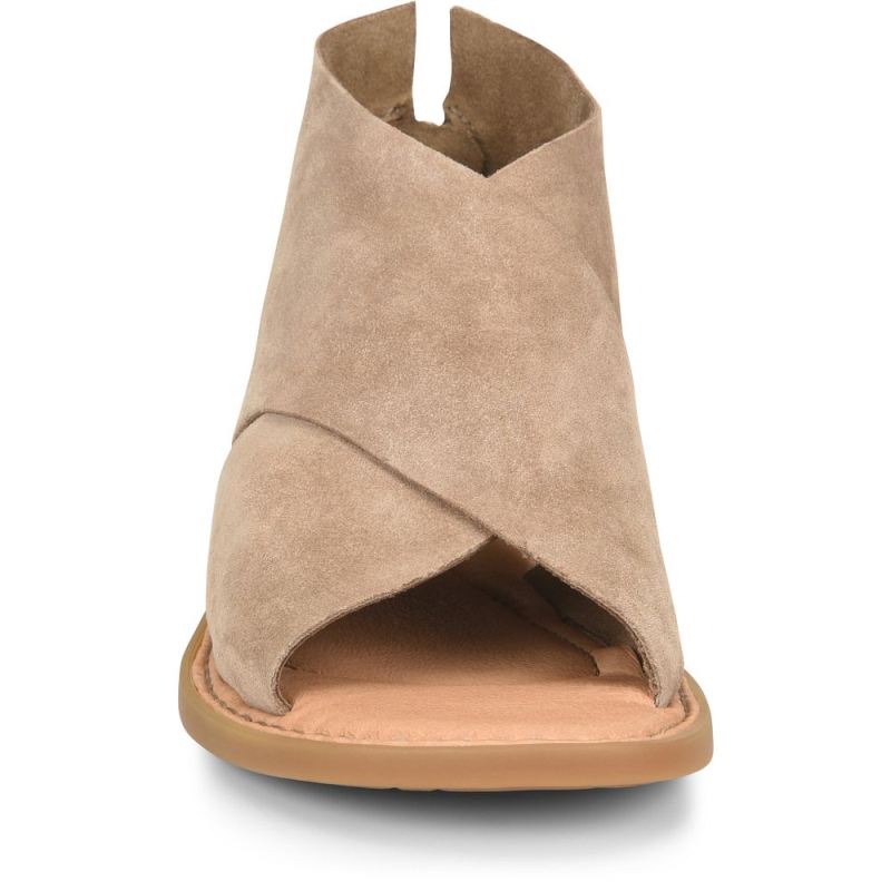 Born Women's Iwa Sandals - Taupe Suede (Tan)