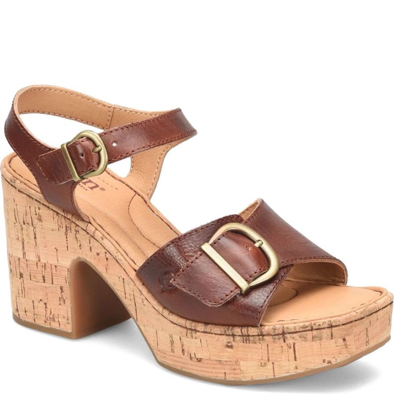 Born Women's Browyn Sandals - Dark Tan Bourbon (Brown)