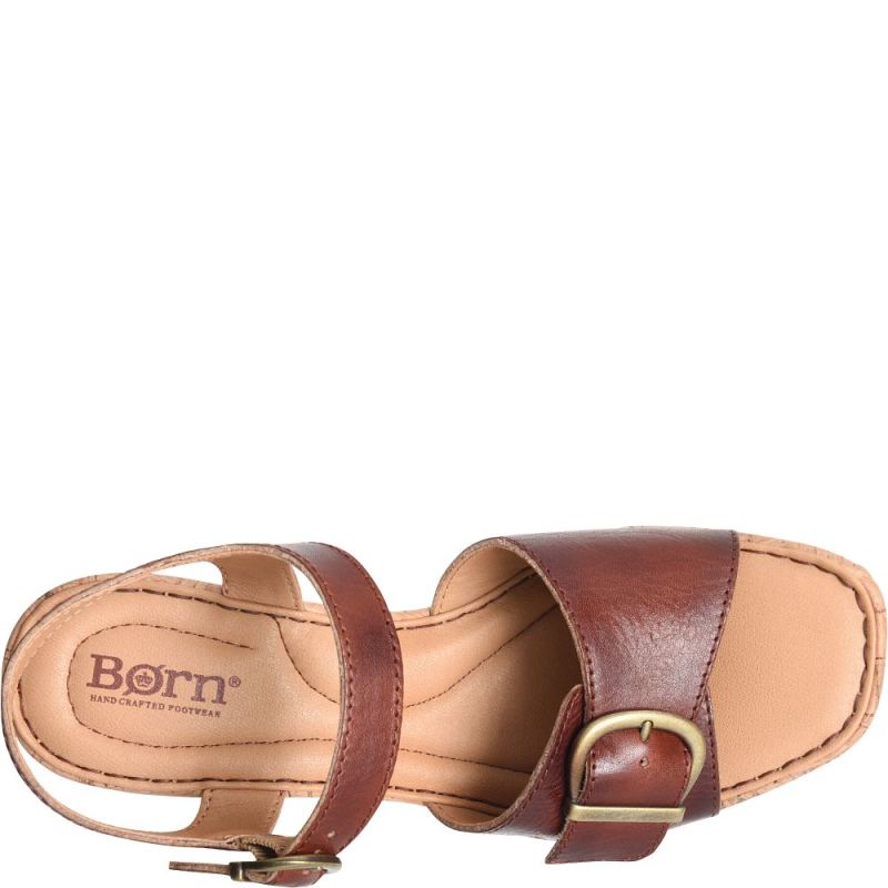 Born Women's Browyn Sandals - Dark Tan Bourbon (Brown)