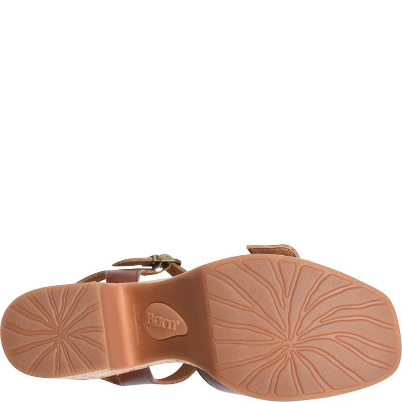 Born Women's Browyn Sandals - Dark Tan Bourbon (Brown)