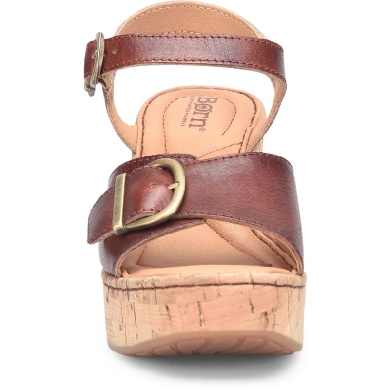 Born Women's Browyn Sandals - Dark Tan Bourbon (Brown)