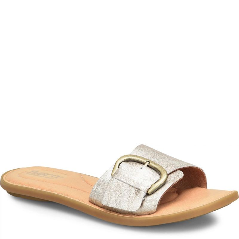 Born Women's Miarra Sandals - Light Gold Panna Cotta (Metallic)