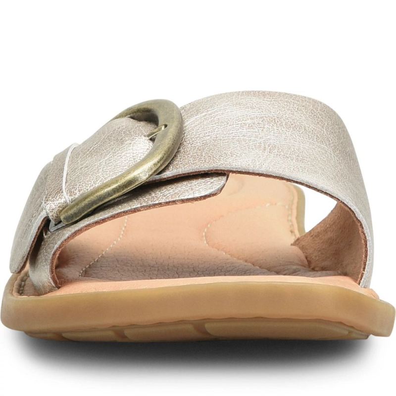 Born Women's Miarra Sandals - Light Gold Panna Cotta (Metallic)