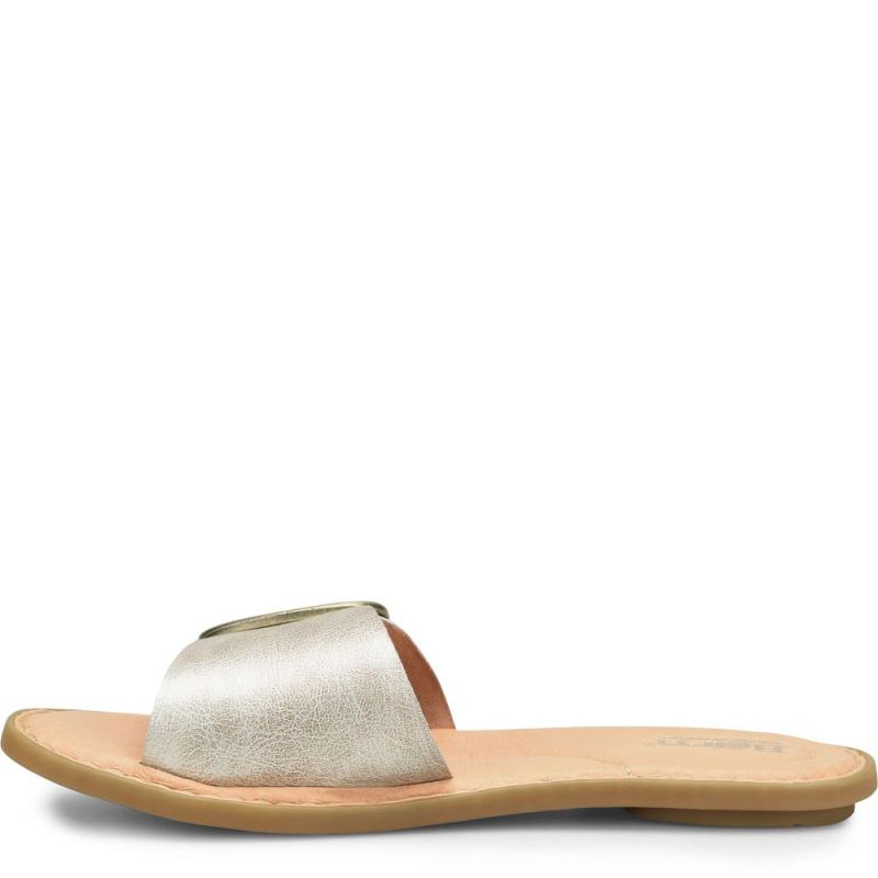 Born Women's Miarra Sandals - Light Gold Panna Cotta (Metallic)