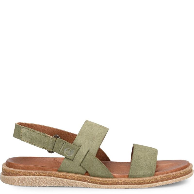 Born Women's Cadyn Sandals - Loden Green suede (Green)