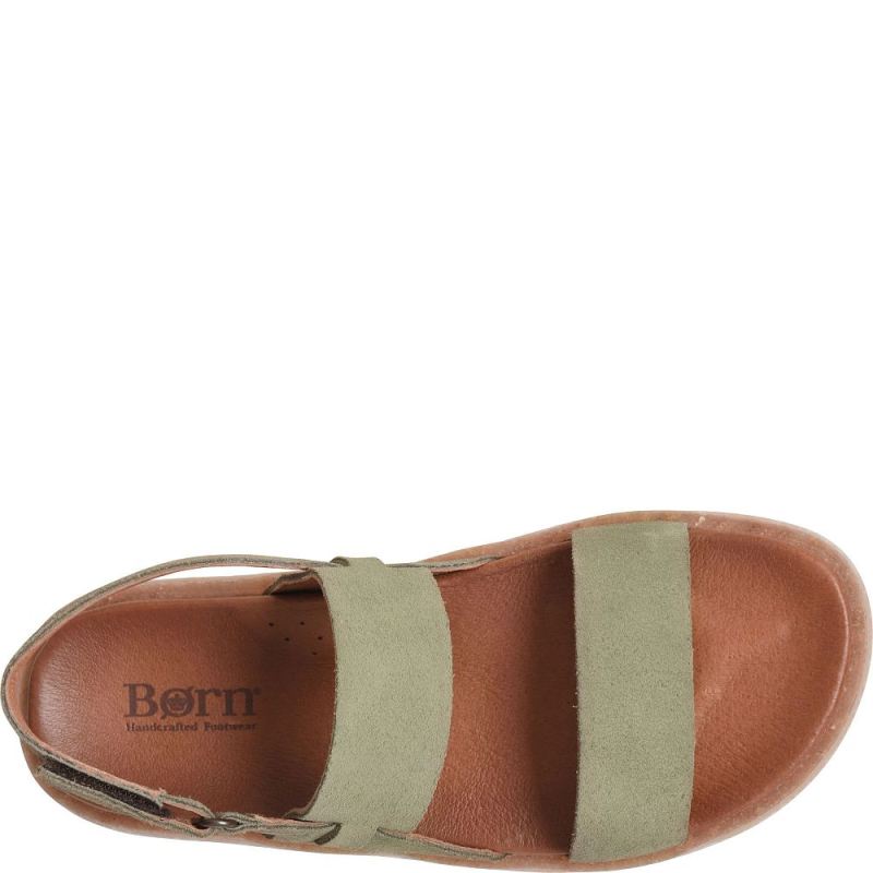 Born Women's Cadyn Sandals - Loden Green suede (Green)