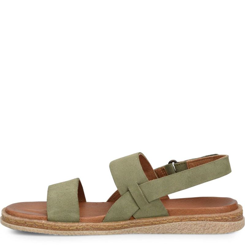 Born Women's Cadyn Sandals - Loden Green suede (Green)