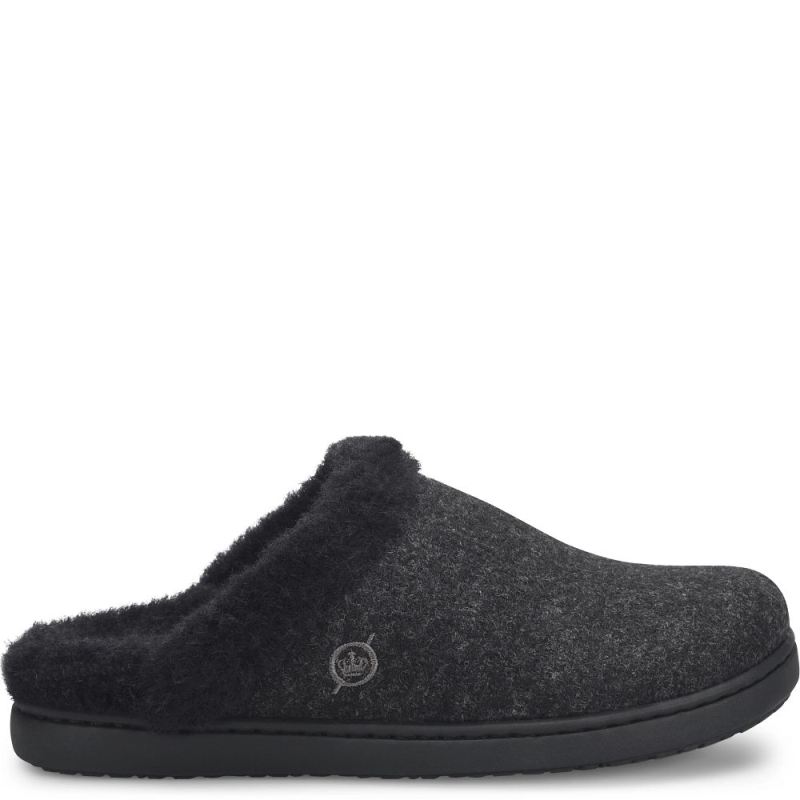 Born Women's Zoe Clogs - Black Wool Combo (Black)