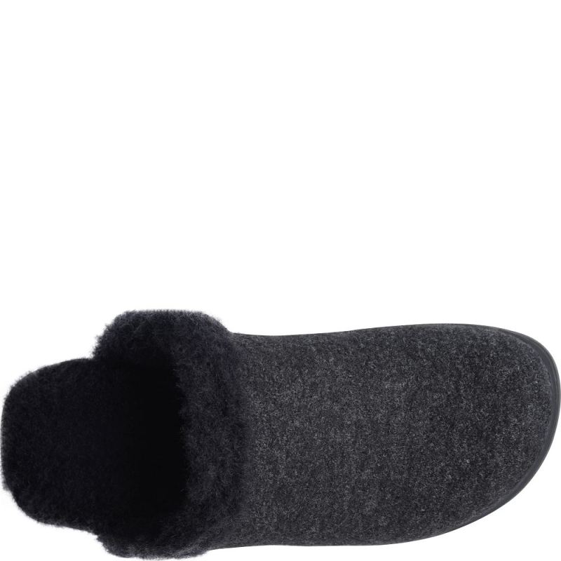 Born Women's Zoe Clogs - Black Wool Combo (Black)