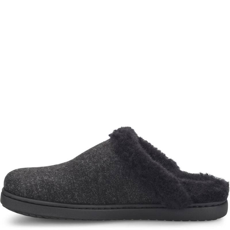 Born Women's Zoe Clogs - Black Wool Combo (Black)