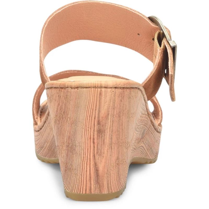 Born Women's Emily Sandals - Camel Distressed (Tan)