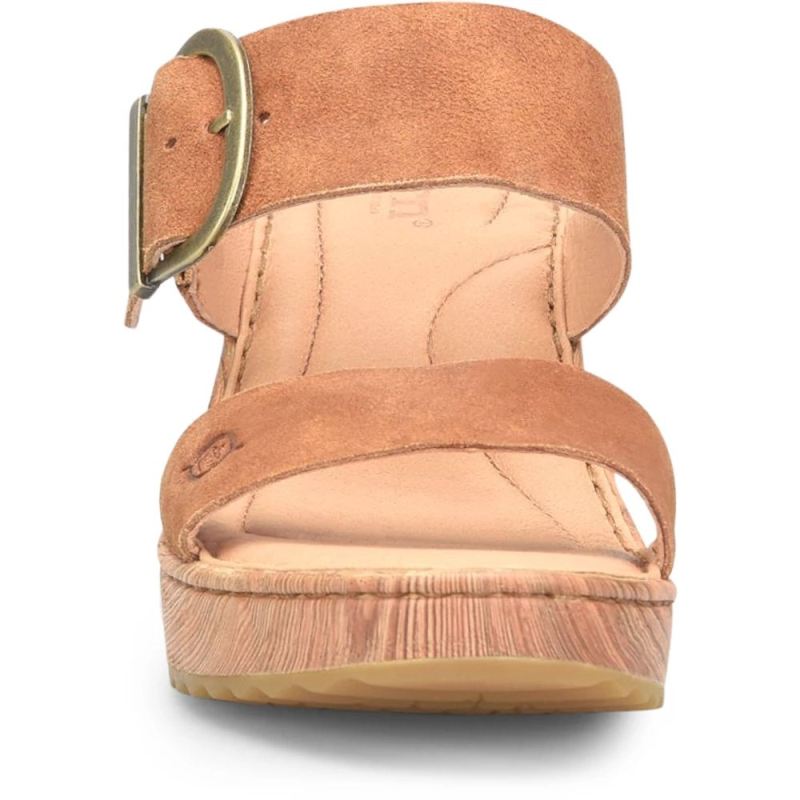 Born Women's Emily Sandals - Camel Distressed (Tan)