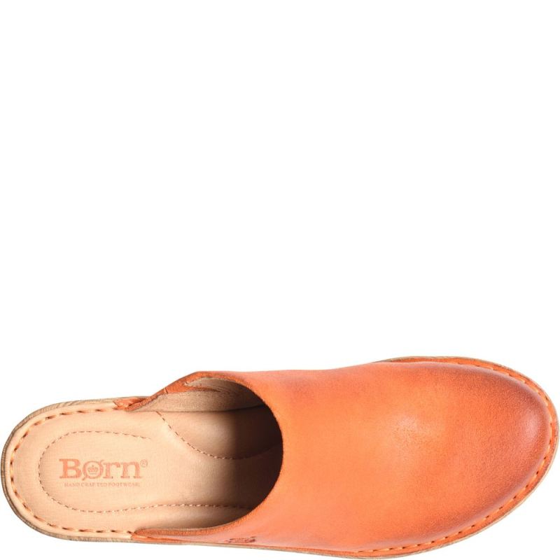 Born Women's Natalie Clogs - Albicocca Distressed (Orange)