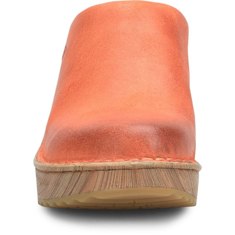 Born Women's Natalie Clogs - Albicocca Distressed (Orange)