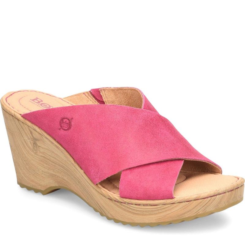 Born Women's Nora Sandals - Dark Peonia (Pink)