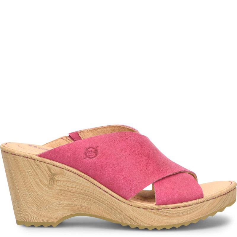 Born Women's Nora Sandals - Dark Peonia (Pink)