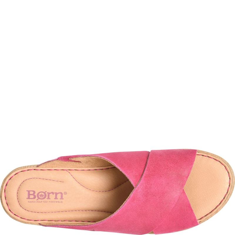 Born Women's Nora Sandals - Dark Peonia (Pink)