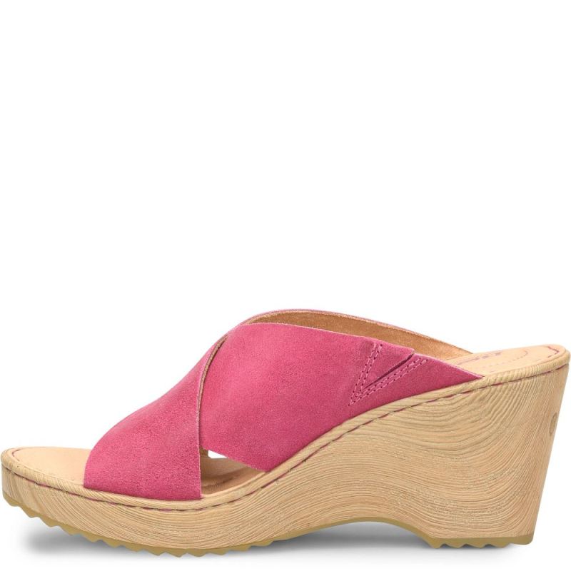 Born Women's Nora Sandals - Dark Peonia (Pink)