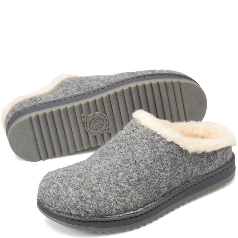 Born Men's Jayce Slip-Ons & Lace-Ups - Grey Wool Combo (Grey) - Click Image to Close