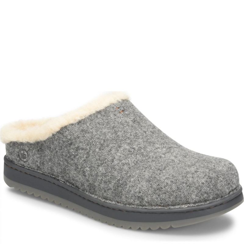 Born Men's Jayce Slip-Ons & Lace-Ups - Grey Wool Combo (Grey)