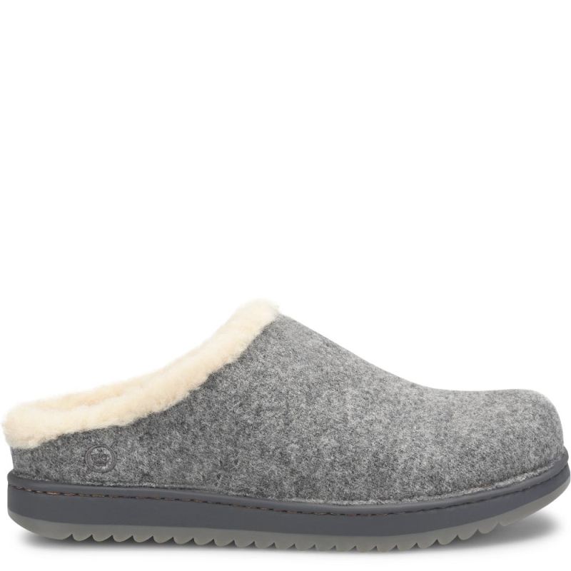 Born Men's Jayce Slip-Ons & Lace-Ups - Grey Wool Combo (Grey)