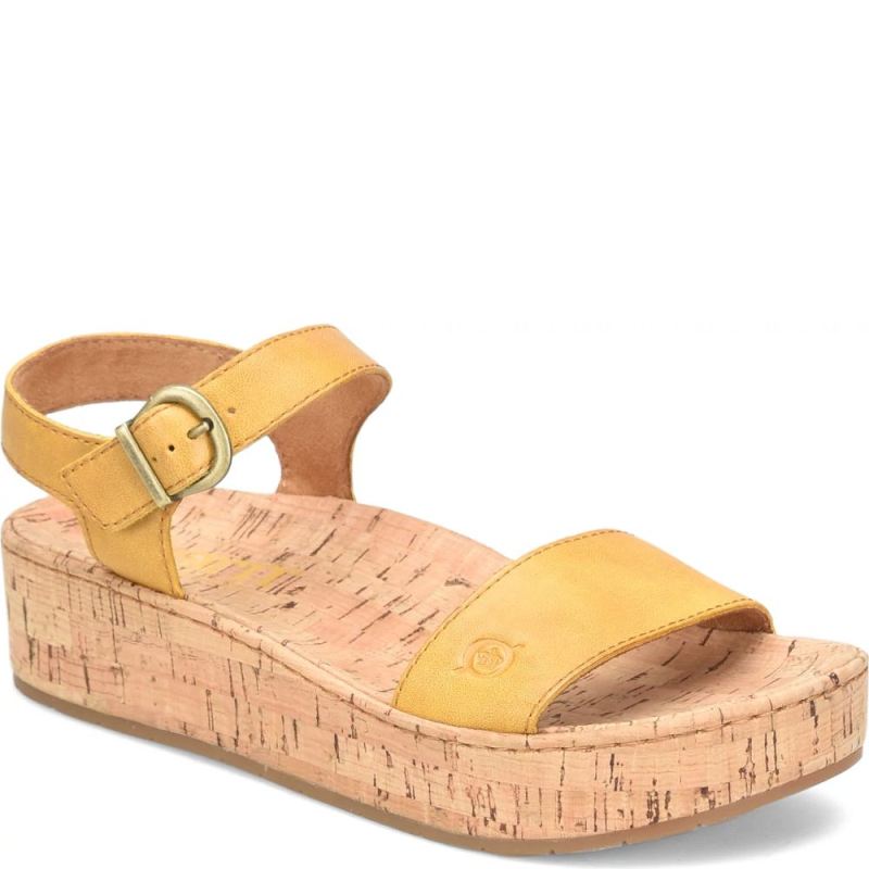 Born Women's Sari Sandals - Yellow Sun (Yellow)