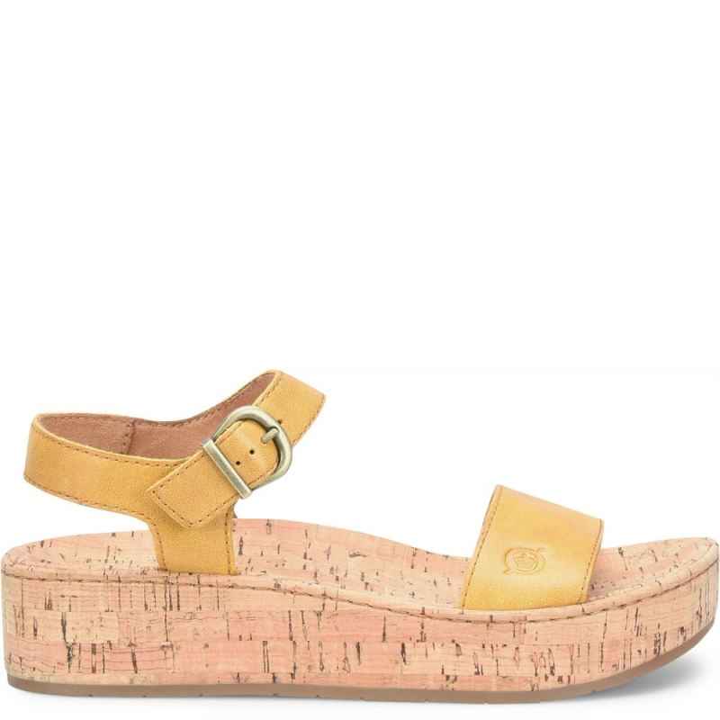 Born Women's Sari Sandals - Yellow Sun (Yellow)