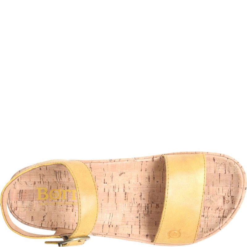 Born Women's Sari Sandals - Yellow Sun (Yellow)